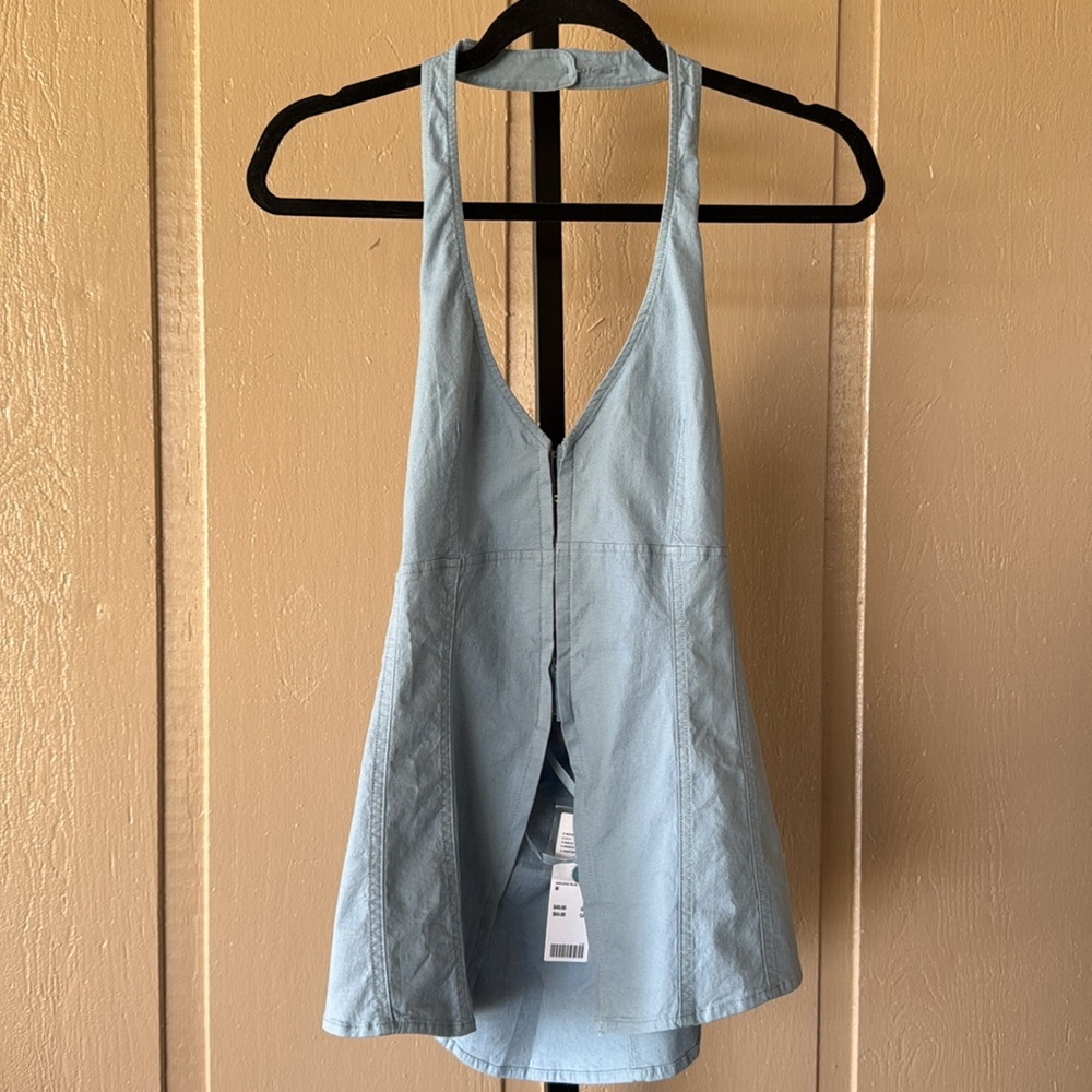 Urban Outfitters Blue Halter Top - Picture 4 of 5